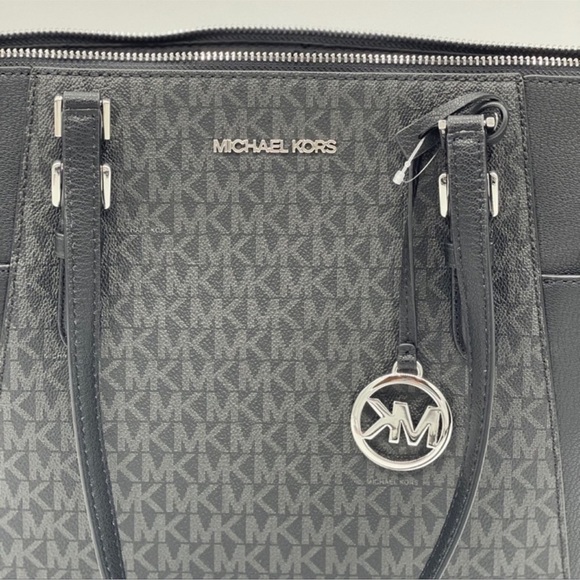 Michael Kors Charlotte Bag & Double Zip Wallet Black - Picture 7 of 10